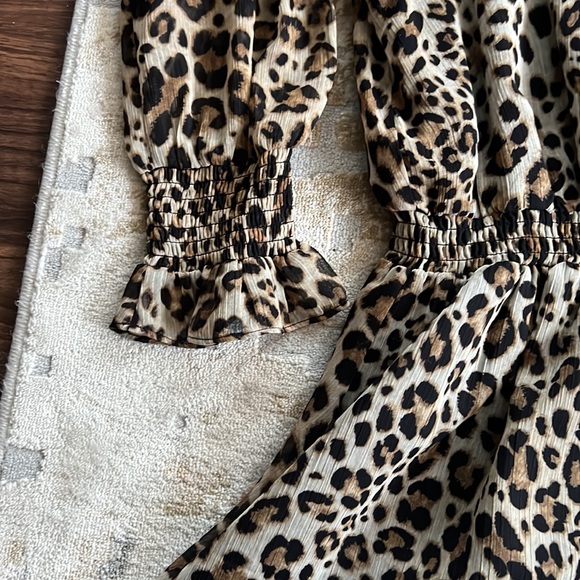 Rachel Roy Long Sleeve Cheetah Print Dress - Picture 5 of 7